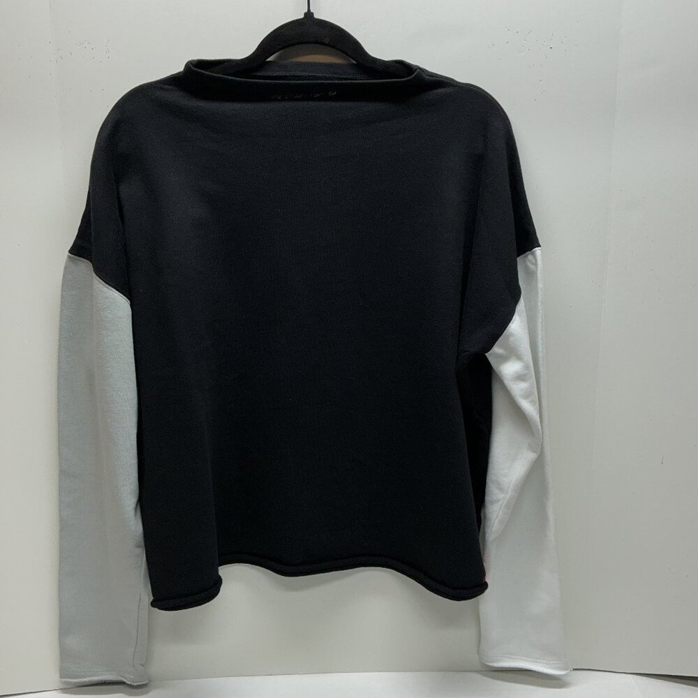 MEDIUM Peace Love World Color-Block French Terry Pull-Over BLACK A351885
